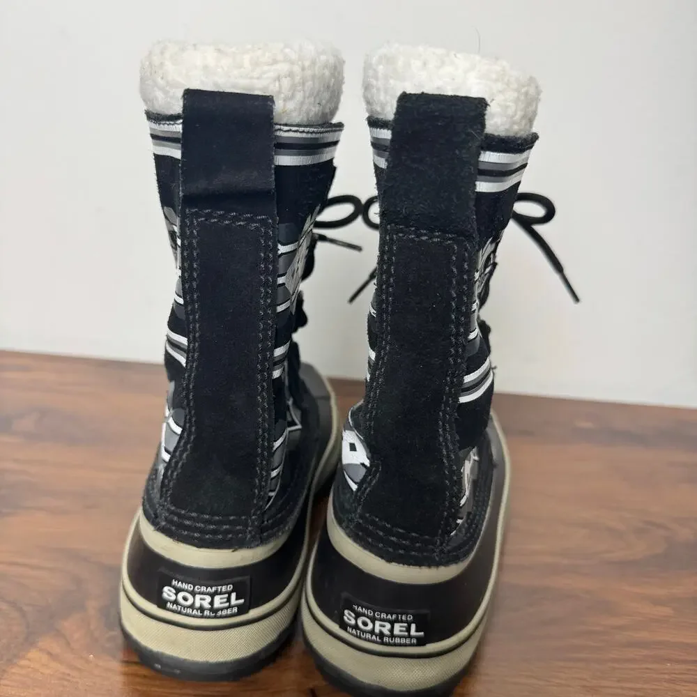 Sorel 1964 PAC Snow Boots‎ Winter Waterproof Rain Black Aztec Women Sz 7